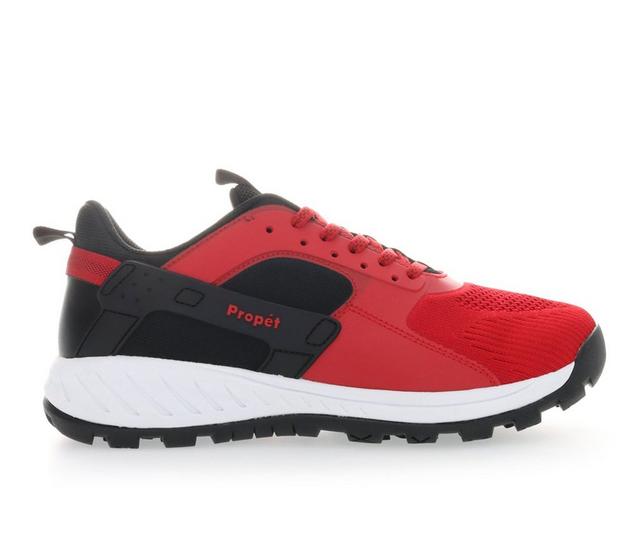Men's Propet Visp Walking Shoes in Red color