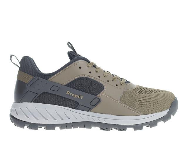 Men's Propet Visp Walking Shoes in Olive color