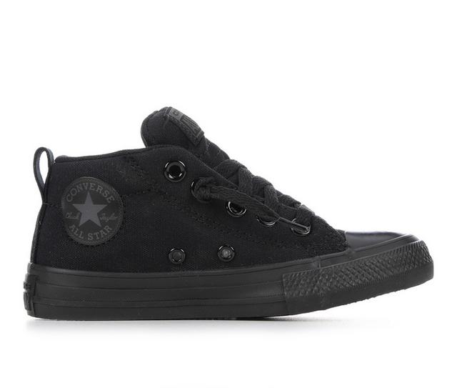 Boys' Converse Little Kid Chuck Taylor All Star Street Mid Sneakers in Black/Black color
