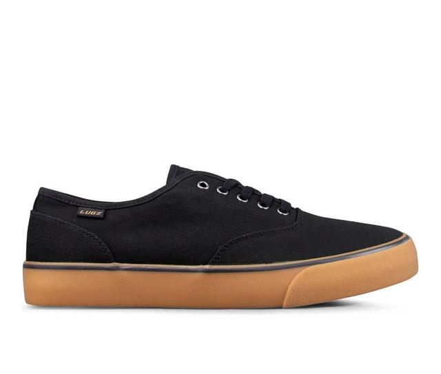 Men's Lugz Lear Skate Shoes in Black/Gum color