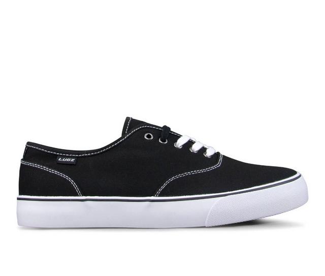 Men's Lugz Lear Skate Shoes in Black/White color