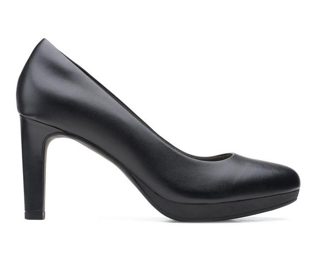 Women's Clarks Ambyr Joy Pumps in Black Leather color