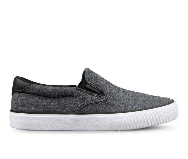 Kids' Lugz Big Kid Clipper Slip-On Sneakers in Black/White color