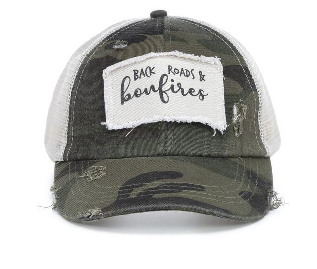 NYC Underground Bonfire Trucker Hat in Camo color