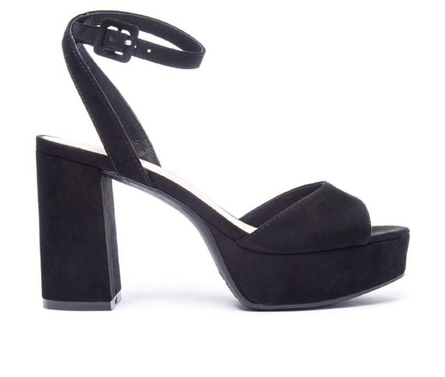 Women's Chinese Laundry Theresa Platform Dress Sandals in Black color