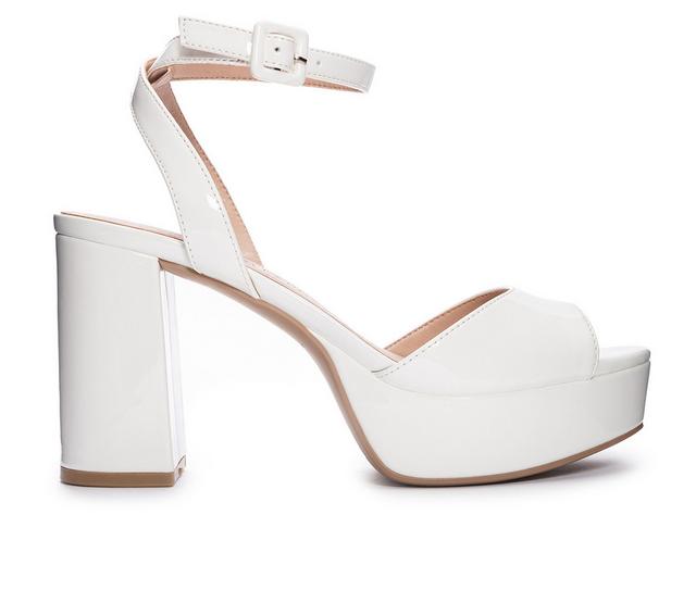 Women's Chinese Laundry Theresa Platform Dress Sandals in White color