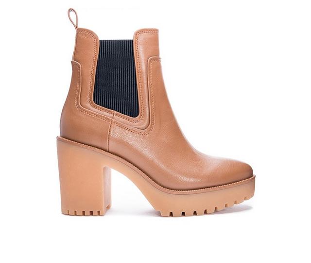 Women's Chinese Laundry Good Day Platform Boots in Camel color