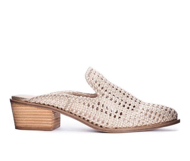Women's Chinese Laundry Mayflower Woven Mules in Gold Shm color