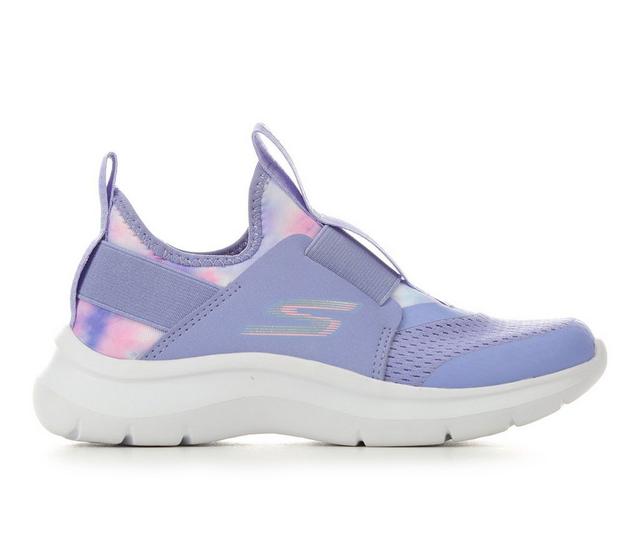 Girls' Skechers Little Kid & Big Kid Skech Fast Slip-On Sneakers in Lavender color