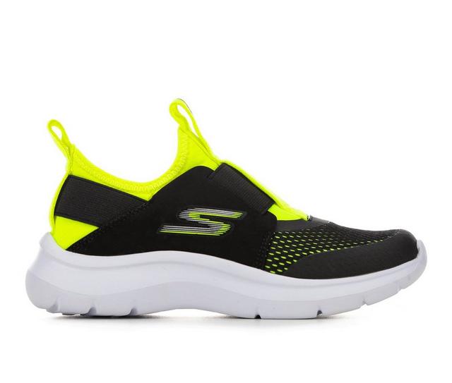 Boys' Skechers Little Kid & Big Kid Skech Fast Slip-On Sneakers in Black/Yellow color