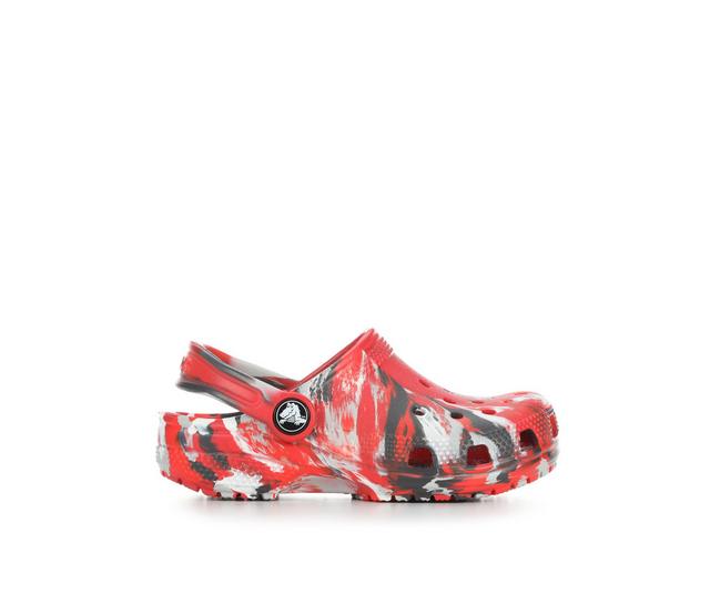 Kids' Crocs Infant & Toddler Classic Marbled 2 Clogs in Flame/Multi color