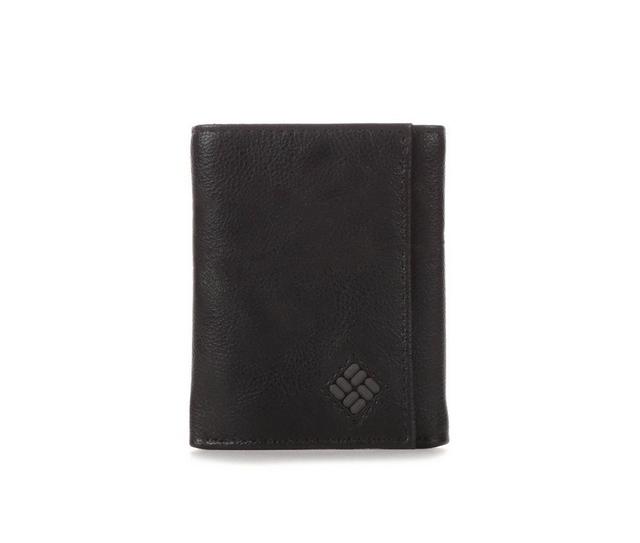 Columbia RFID Extra Capacity Trifold Wallet in Black color