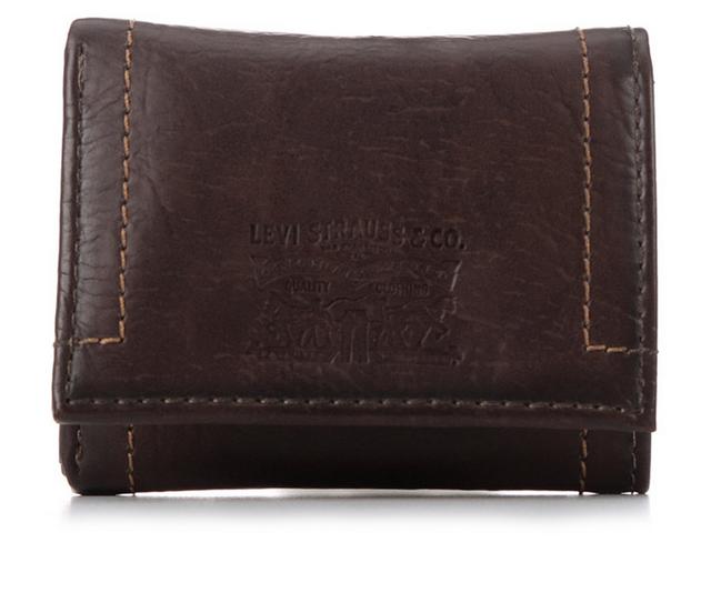 Levi's Accessories Mens RFID Trifold Wallet in Brown color