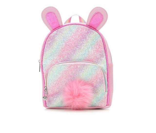 OMG Accessories Miss Bunnie Glitter Mini Back Pack in Cotton Candy color