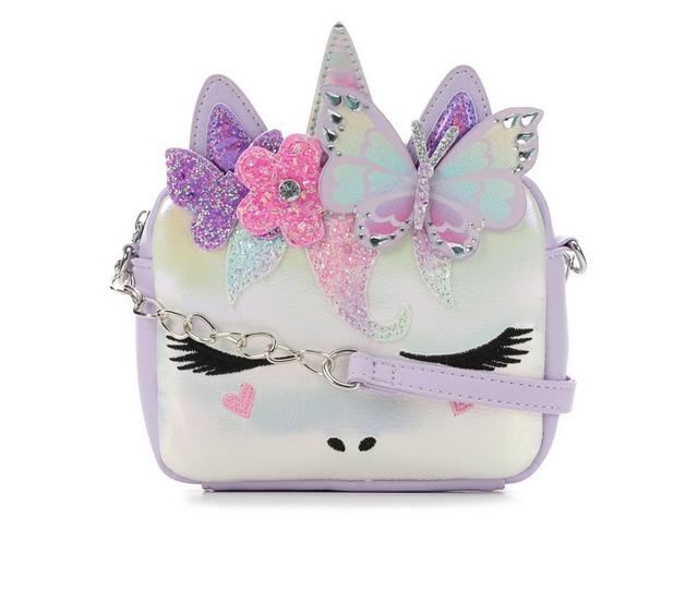 OMG Accessories Miss Gwen Hologram Crossbody Handbag in Lavender color
