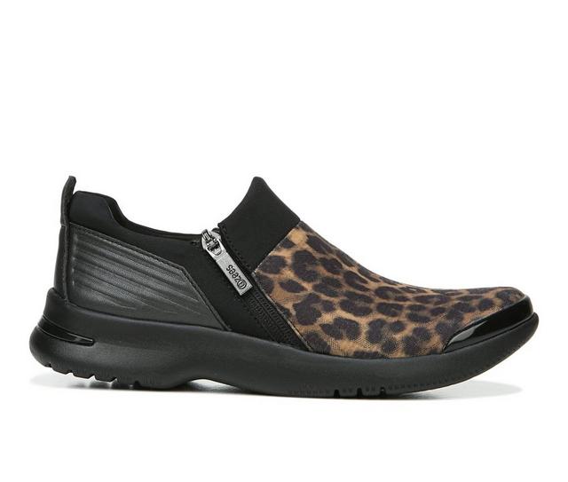 Women's BZEES Axis Sneakers in Black/Leopard color