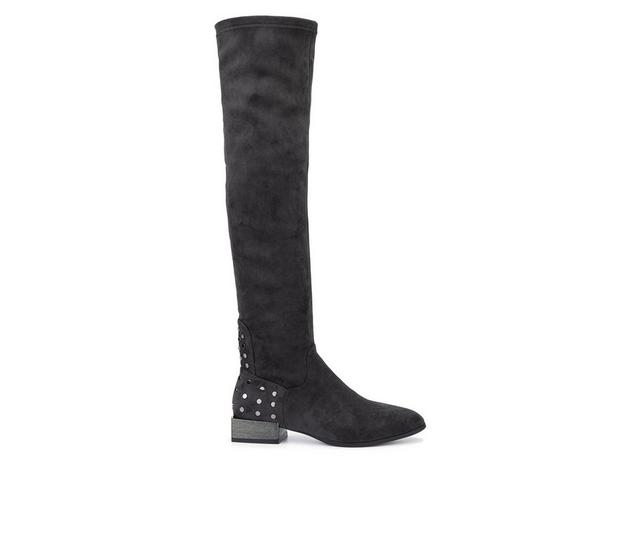 Women's Torgeis Jean Over-The-Knee Boots in Grey color