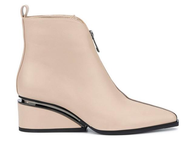 Women's Torgeis Marion Wedge Booties in Beige color