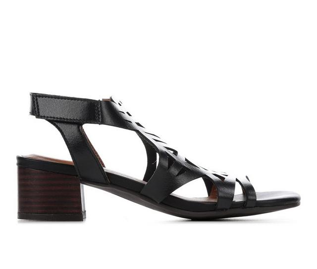 Women's Baretraps Velvet Block Heel Dress Sandals in Black color