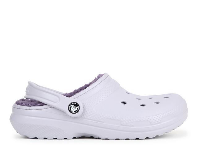 Adults' Crocs Classic Lined Clogs in Mauve Mist color