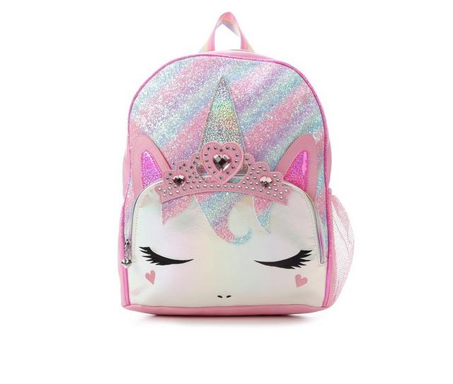 OMG Accessories Gwen Gem Princess Backpack in Bubble Gum color