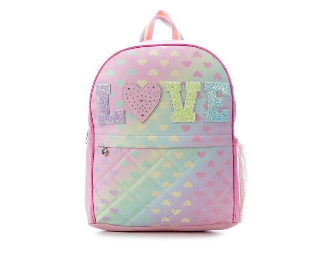OMG Accessories Ombre Heart Love Backpack in Cotton Candy color