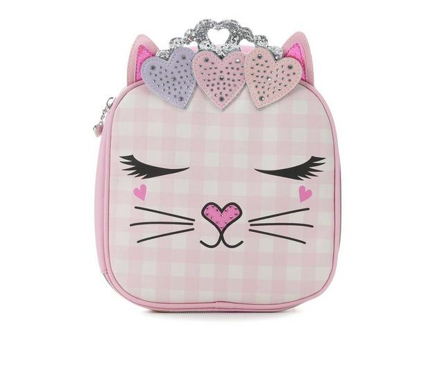 OMG Accessories Bella Heart Tiara Lunch Bag in Cotton Candy color