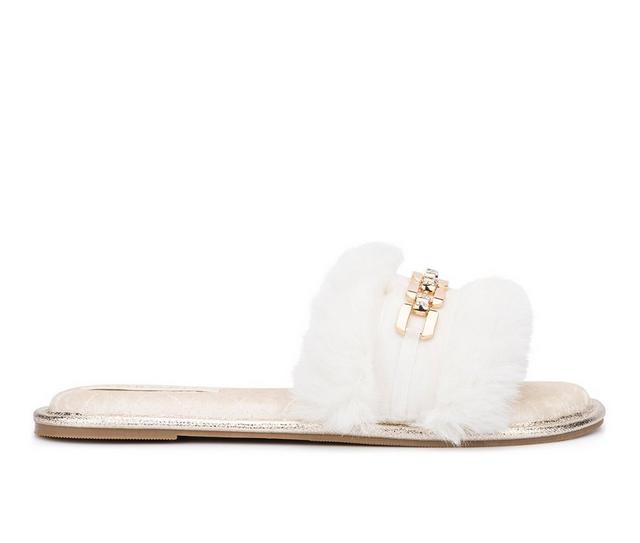 Torgeis Valentina Slide Sandals in White color