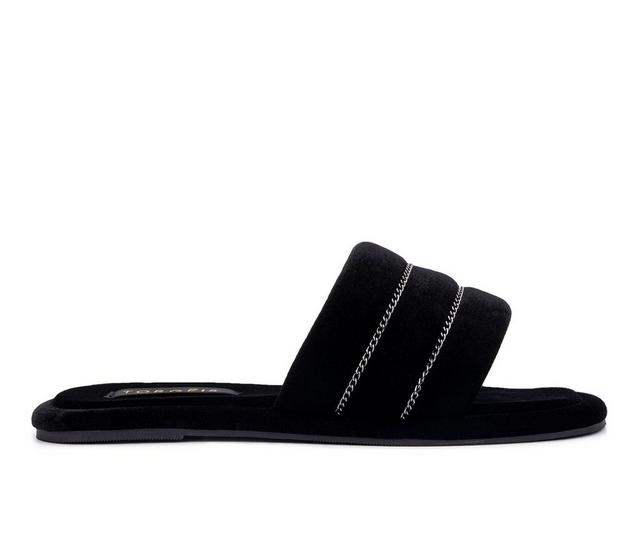 Torgeis Georgina Slide Sandals in Black color