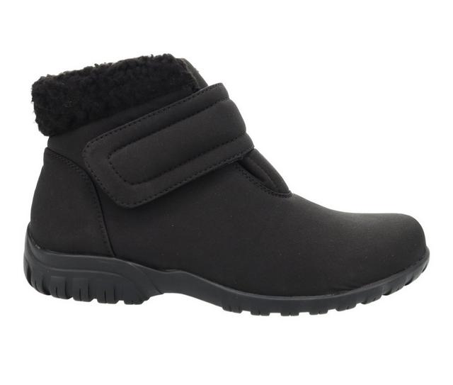 Women's Propet Dani Strap Winter Booties in Black color