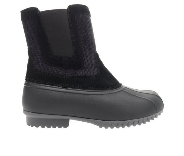 Women's Propet Insley Waterproof Duck Boots in Black color