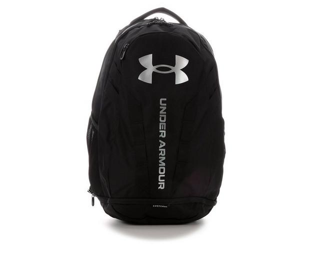 Under Armour Hustle 5.0 Backpack in Black/Silver color