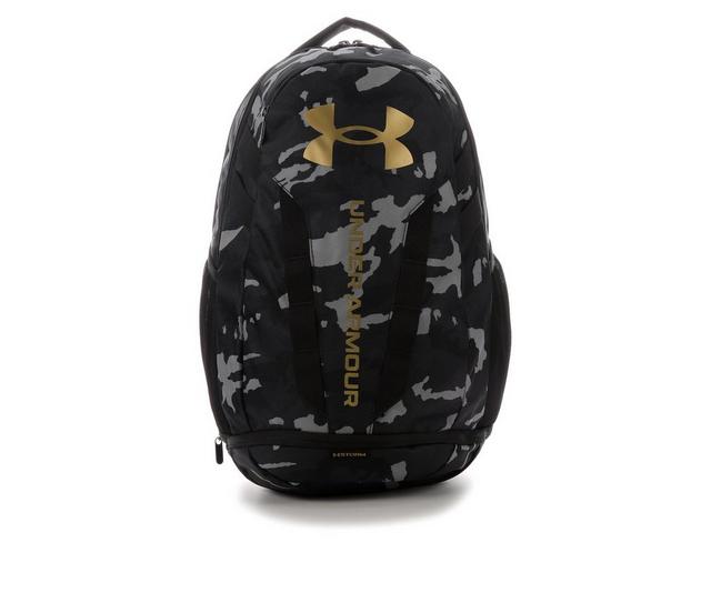 Under Armour Hustle 5.0 Backpack in Black/Gold color