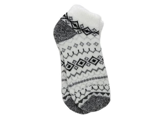 FireSide Women's Cozy Lodge Low Cut Socks in Nordic Black color