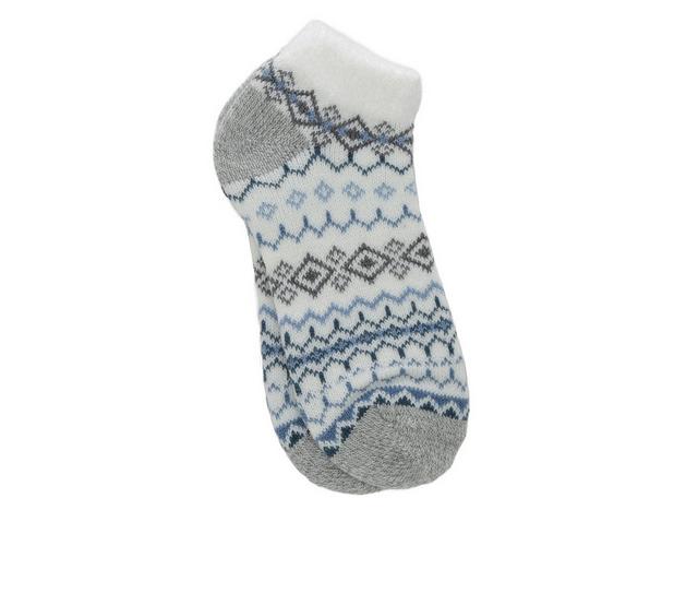 FireSide Women's Cozy Lodge Low Cut Socks in Nordic Blue color