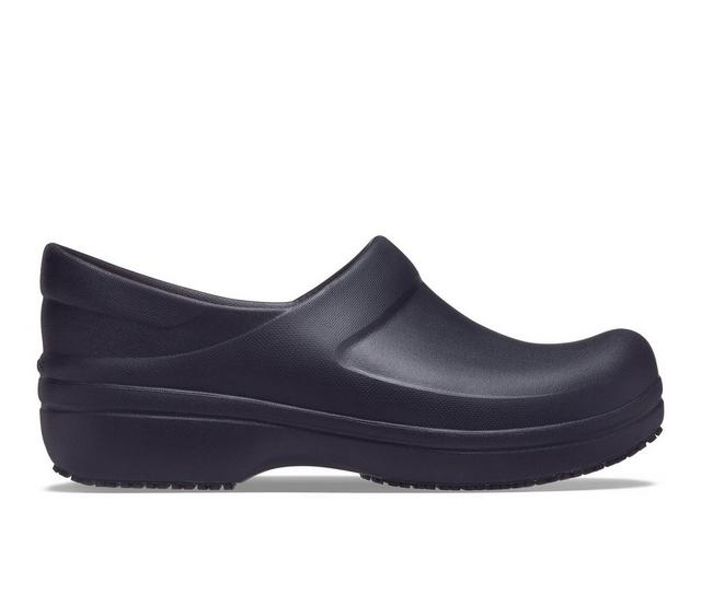 Women's Crocs Work Neria Pro II LiteRide Slip-Resistant Clogs in Black color