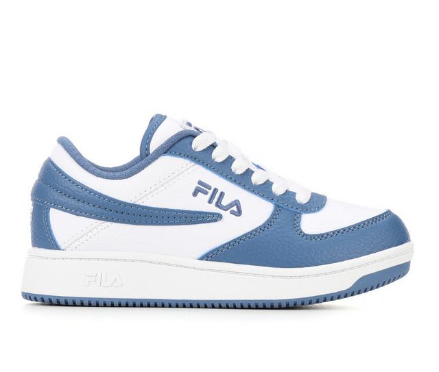 Boys' Fila Little Kid & Big Kid A-Low Sneakers in White/Blu/Blu color