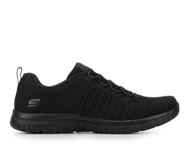 Women's Skechers Virtue 104411 Slip-On Sneakers in Black/Black color