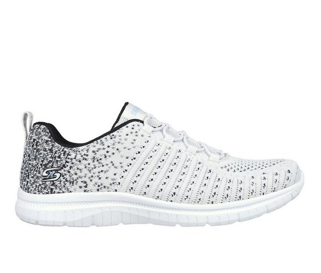 Women's Skechers Virtue 104411 Slip-On Sneakers in White/Black color