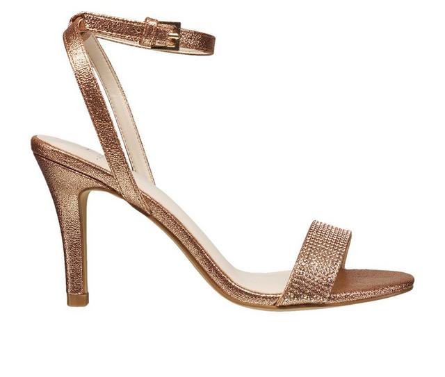 Women's H Halston Party Special Occasion Heels in Rose Gold color