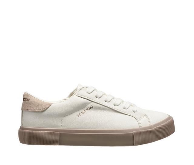 Women's French Connection Becka Sneakers in Cream/White color