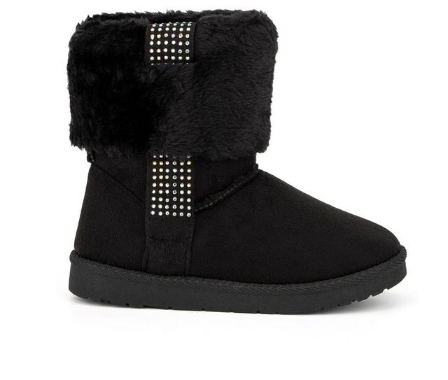 Girls' Olivia Miller Little Kid & Big Kid Serenity Winter Boots in Black color