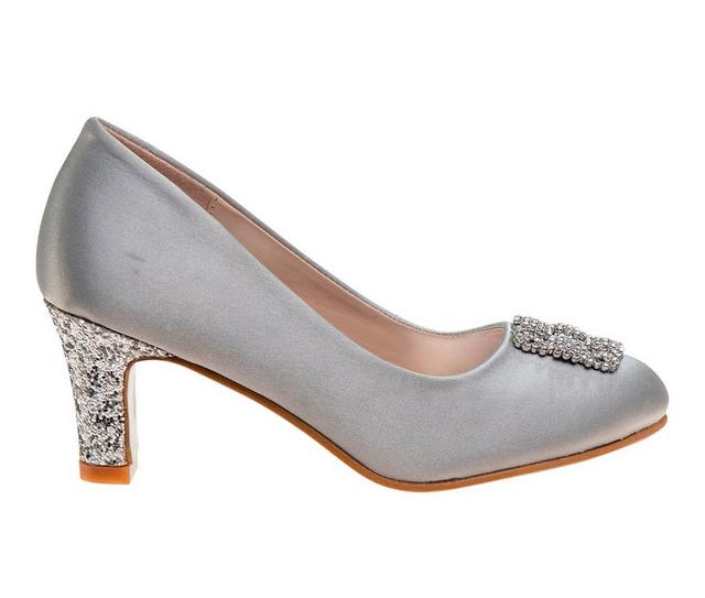 Girls' Badgley Mischka Little Kid & Big Kid Alaia Dress Shoes in Silver color