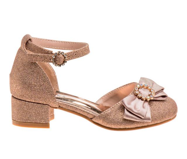 Girls' Badgley Mischka Little Kid & Big Kid Elizabeth Dress Shoes in Rose Gold color