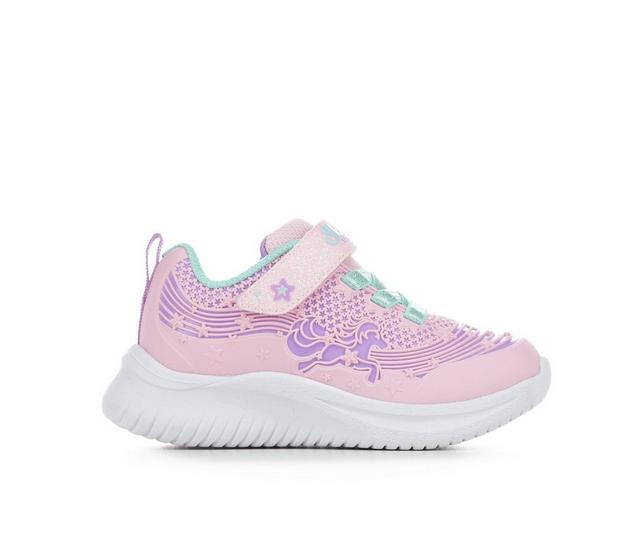 Girls' Skechers Toddler & Little Kid Jumpsters Running Shoes in Pink/Lavender color