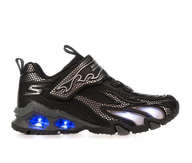 Boys' Skechers Hydro Lights 10.5-5 Light-Up Shoes in Black/Silver color