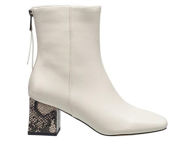 Women's French Connection Tess Booties in Ivory color