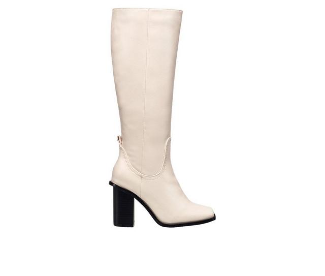 Women's French Connection Hailee Knee High Boots in Winter White color