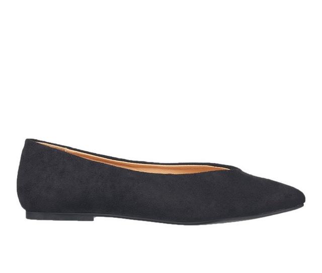 Women's French Connection Daisy Flats in Black color