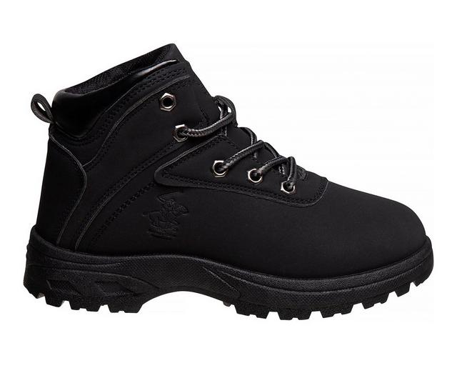 Boys' Beverly Hills Polo Club Little Kid & Big Kid Niagara Lace Up Boots in Black color